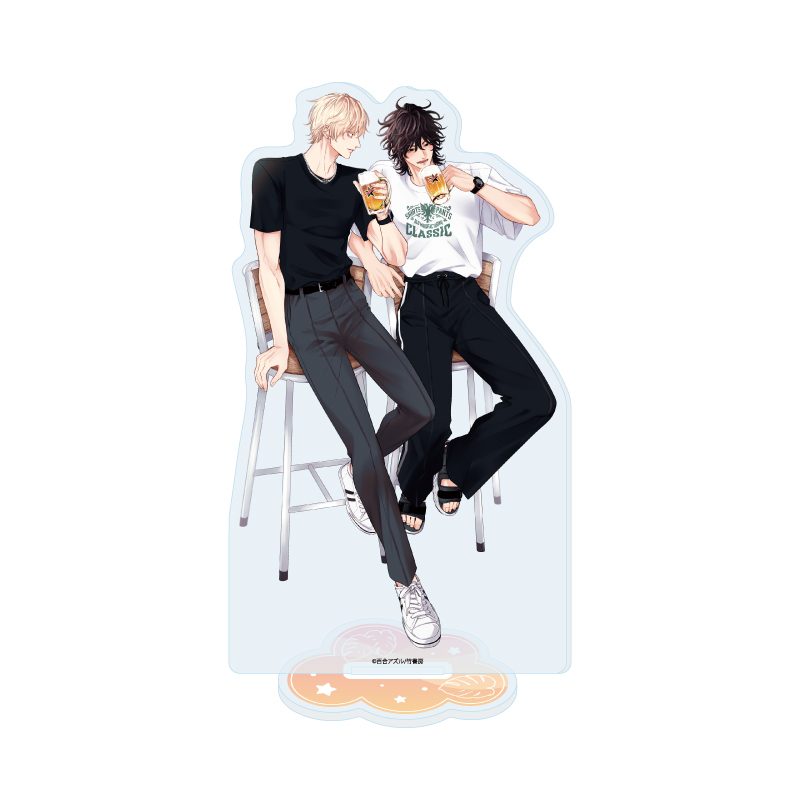 アクリルスタンド 百合アズル先生 01 社会人カップルのSummer Vacation BLフェア(描き下ろしイラスト) (Acrylic Stand Azul Yuri Works 01 Office Worker Couple's Summer Vacation BL Fair (Original Illustration))