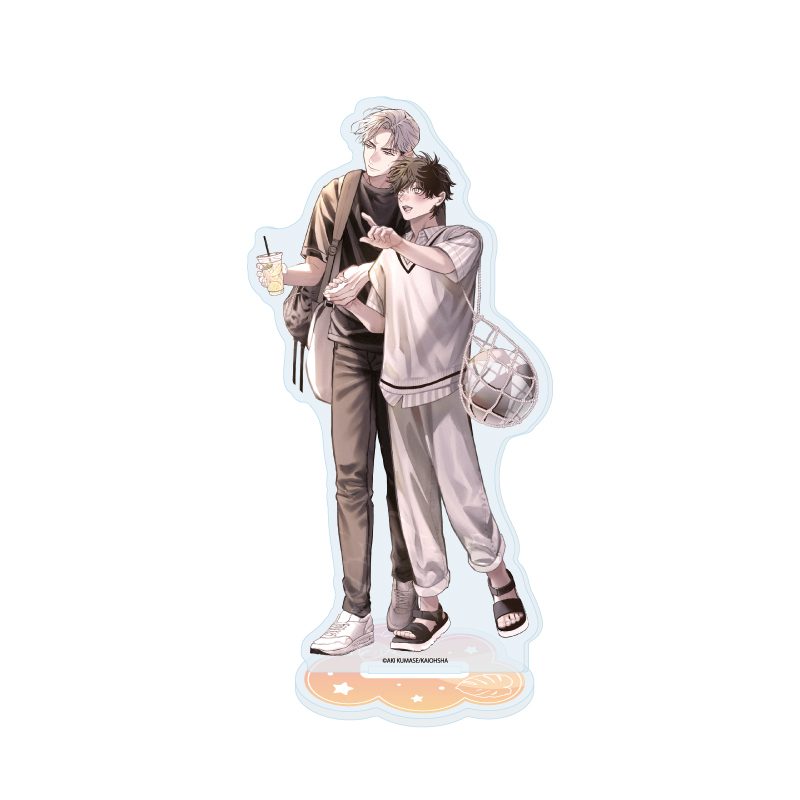 アクリルスタンド 隈世アキ先生 01 社会人カップルのSummer Vacation BLフェア(描き下ろしイラスト) (Acrylic Stand Aki Kumase Works 01 Office Worker Couple's Summer Vacation BL Fair (Original Illustration))