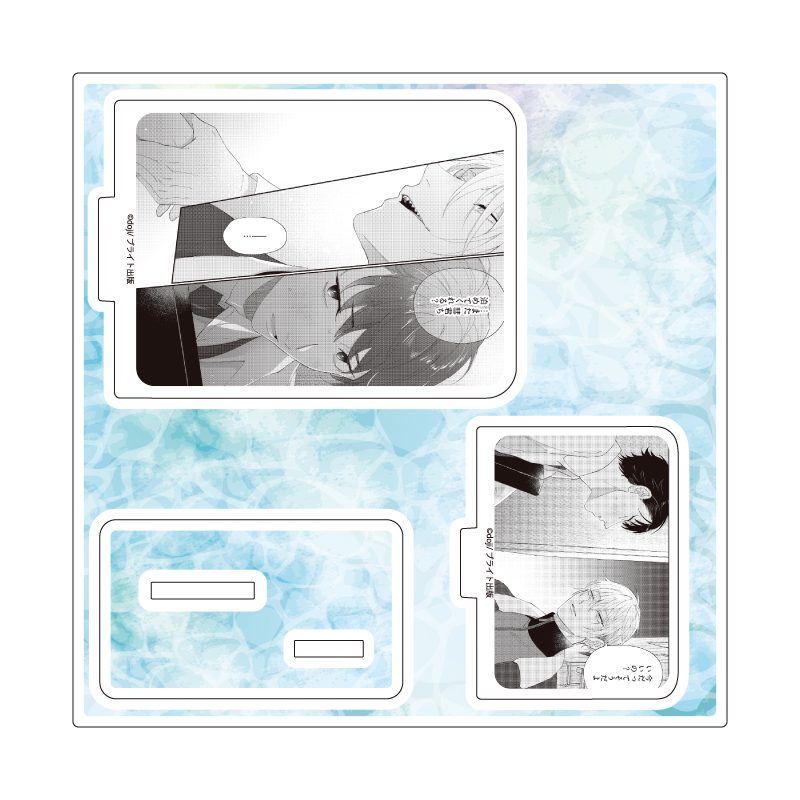 アクリルスタンドプレート doji先生 01 社会人カップルのSummer Vacation BLフェア(公式イラスト) (Acrylic Stand Plate doji Works 01 Office Worker Couple's Summer Vacation BL Fair (Official Illustration))