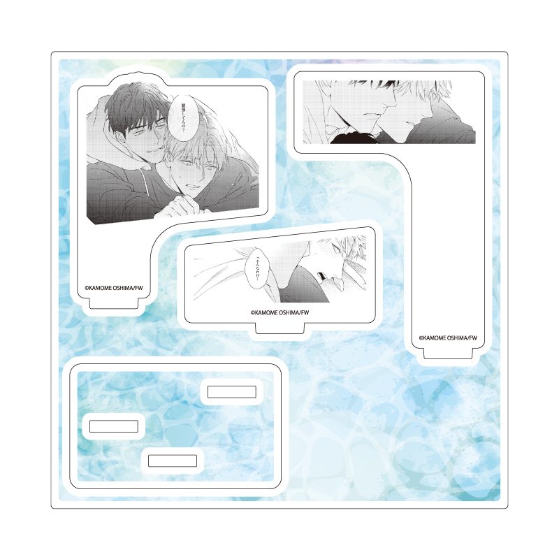 アクリルスタンドプレート 大島かもめ先生 01 社会人カップルのSummer Vacation BLフェア(公式イラスト) (Acrylic Stand Plate Kamome Oshima Works 01 Office Worker Couple's Summer Vacation BL Fair (Official Illustration))