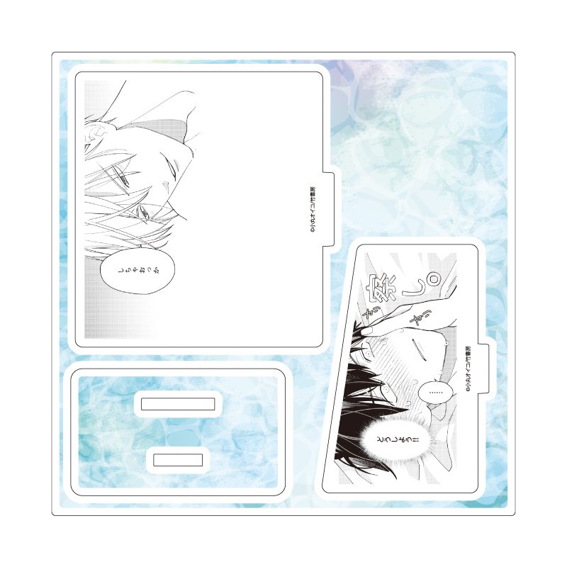 アクリルスタンドプレート 小丸オイコ先生 01 社会人カップルのSummer Vacation BLフェア(公式イラスト) (Acrylic Stand Plate Oiko Komaru Works 01 Office Worker Couple's Summer Vacation BL Fair (Official Illustration))