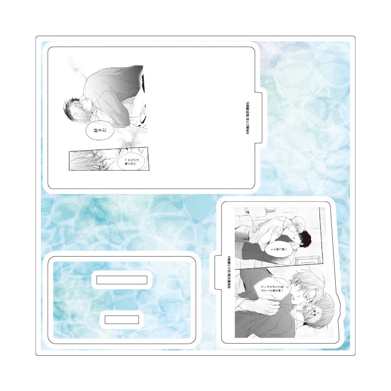 アクリルスタンドプレート 秋鮭こぐま先生 01 社会人カップルのSummer Vacation BLフェア(公式イラスト) (Acrylic Stand Plate Koguma Akijake Works 01 Office Worker Couple's Summer Vacation BL Fair (Official Illustration))