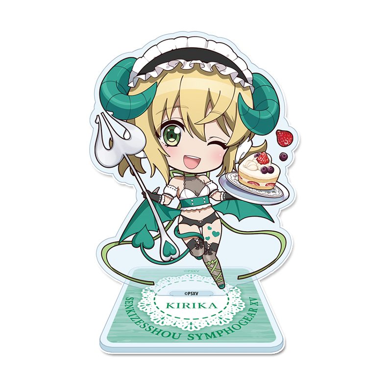 戦姫絶唱シンフォギアXV ぷちちょこアクリルスタンド 暁切歌 小悪魔ウェイトレス ("Senki Zessho Symphogear XV" Puchichoko Acrylic Stand Akatsuki Kirika Little Devil Waitress)