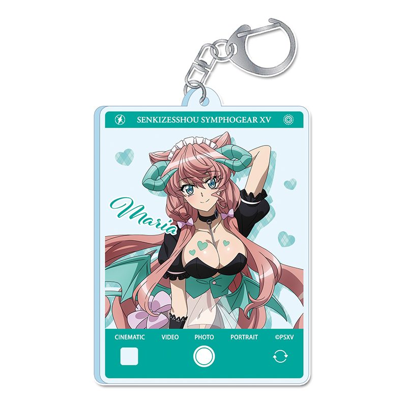 戦姫絶唱シンフォギアXV 描き下ろしアクリルキーホルダー マリア・カデンツァヴナ・イヴ 小悪魔ウェイトレス ("Senki Zessho Symphogear XV" Original Illustration Acrylic Key Chain Maria Cadenzavna Eve Little Devil Waitress)