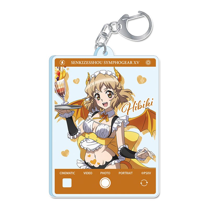戦姫絶唱シンフォギアXV 描き下ろしアクリルキーホルダー 立花響 小悪魔ウェイトレス ("Senki Zessho Symphogear XV" Original Illustration Acrylic Key Chain Tachibana Hibiki Little Devil Waitress)