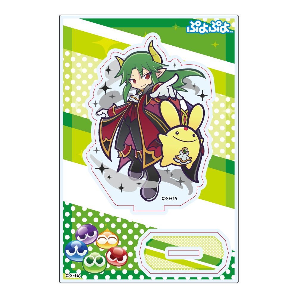 ぷよぷよ アクリルスタンド 闇の貴公子サタン&カーバンクル ("Puyo Puyo" Acrylic Stand Dark Prince Satan & Carbuncle)