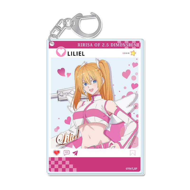 2.5次元の誘惑 描き下ろしSNS風アクリルキーホルダー リリエル 天使空挺隊Ver. ("2.5 Dimensional Seduction" Original Illustration SNS Style Acrylic Key Chain Liliel Angel Paratroopers Ver.)