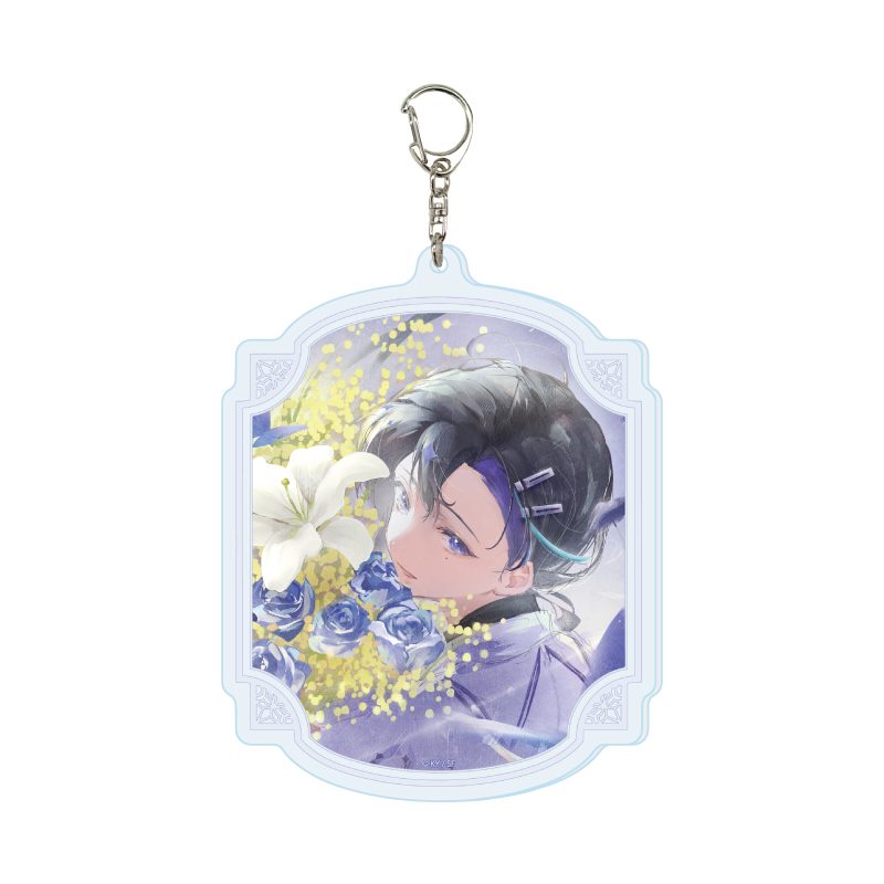 デカアクリルキーホルダー そよぎフラクタル 01 そよぎコンイラスト (Deka Acrylic Key Chain Soyogi Fractal 01 Soyogi Contest Illustration)