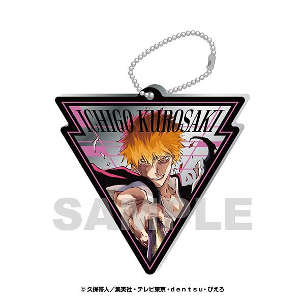 BLEACH 千年血戦篇 ミラーアクリルキーホルダー 1 黒崎一護 ("Bleach: Thousand-Year Blood War" Mirror Acrylic Key Chain 1 Kurosaki Ichigo)