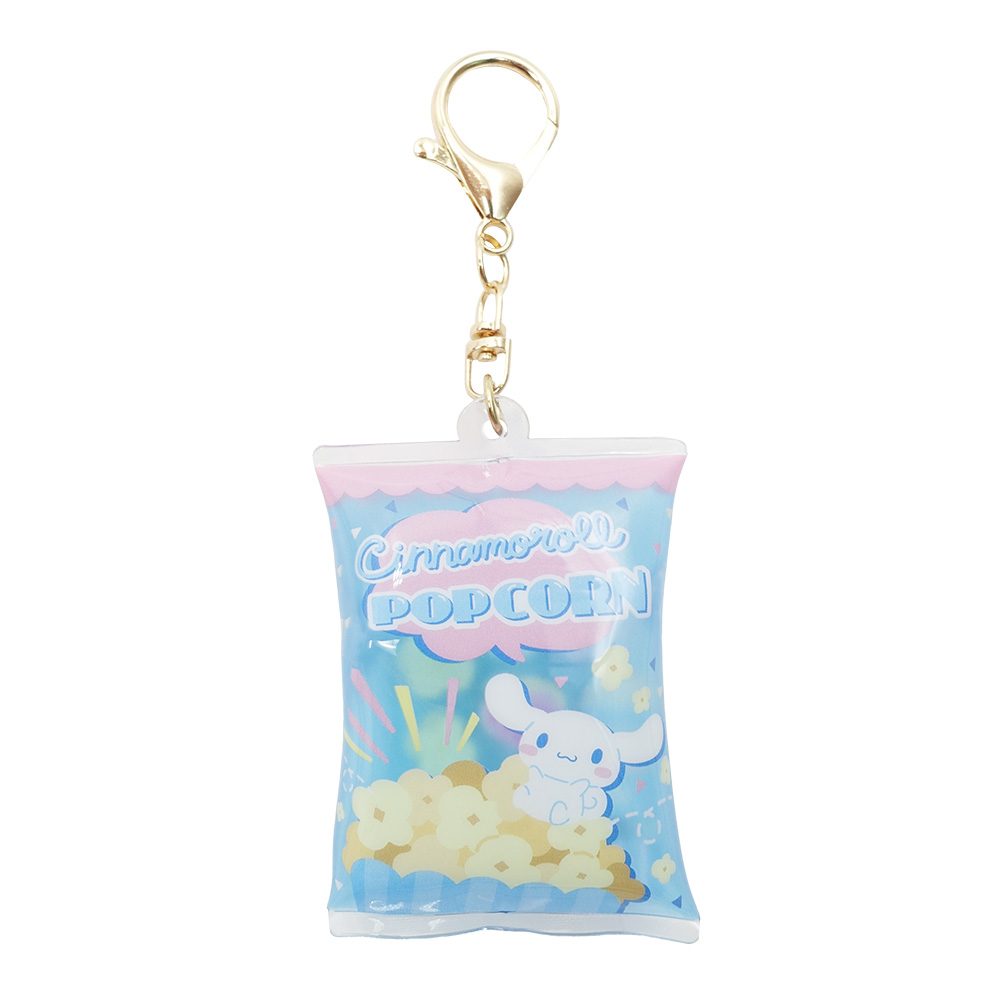 サンリオキャラクターズ ポップコーンパッケージキーホルダー シナモロール 8203-425 (Sanrio Characters Popcorn Package Key Chain Cinnamoroll 8203-425)