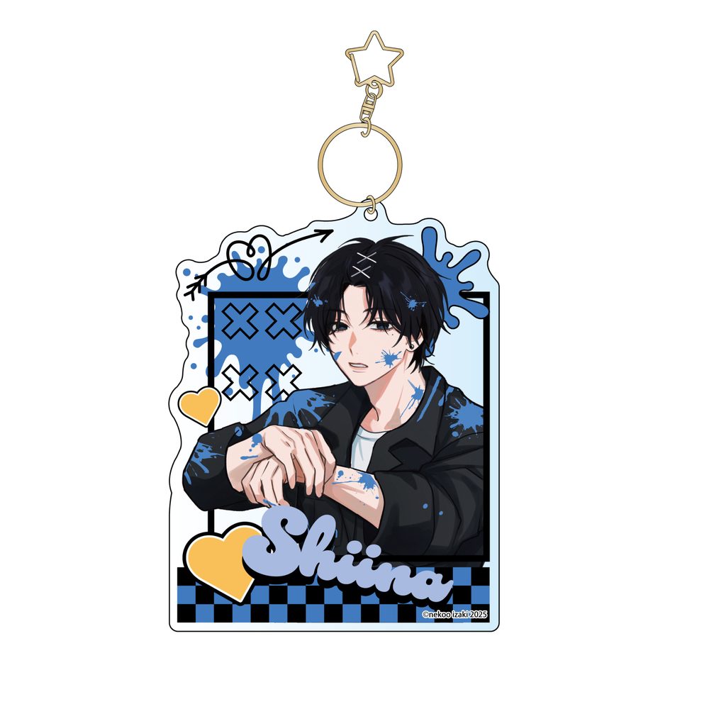 ダメ男の椎名先輩とヤバ男の佐々木くん アクリルキーホルダー 椎名 ("Dameo no Shiina-senpai to Yabao no Sasaki-kun" Acrylic Key Chain Shiina)