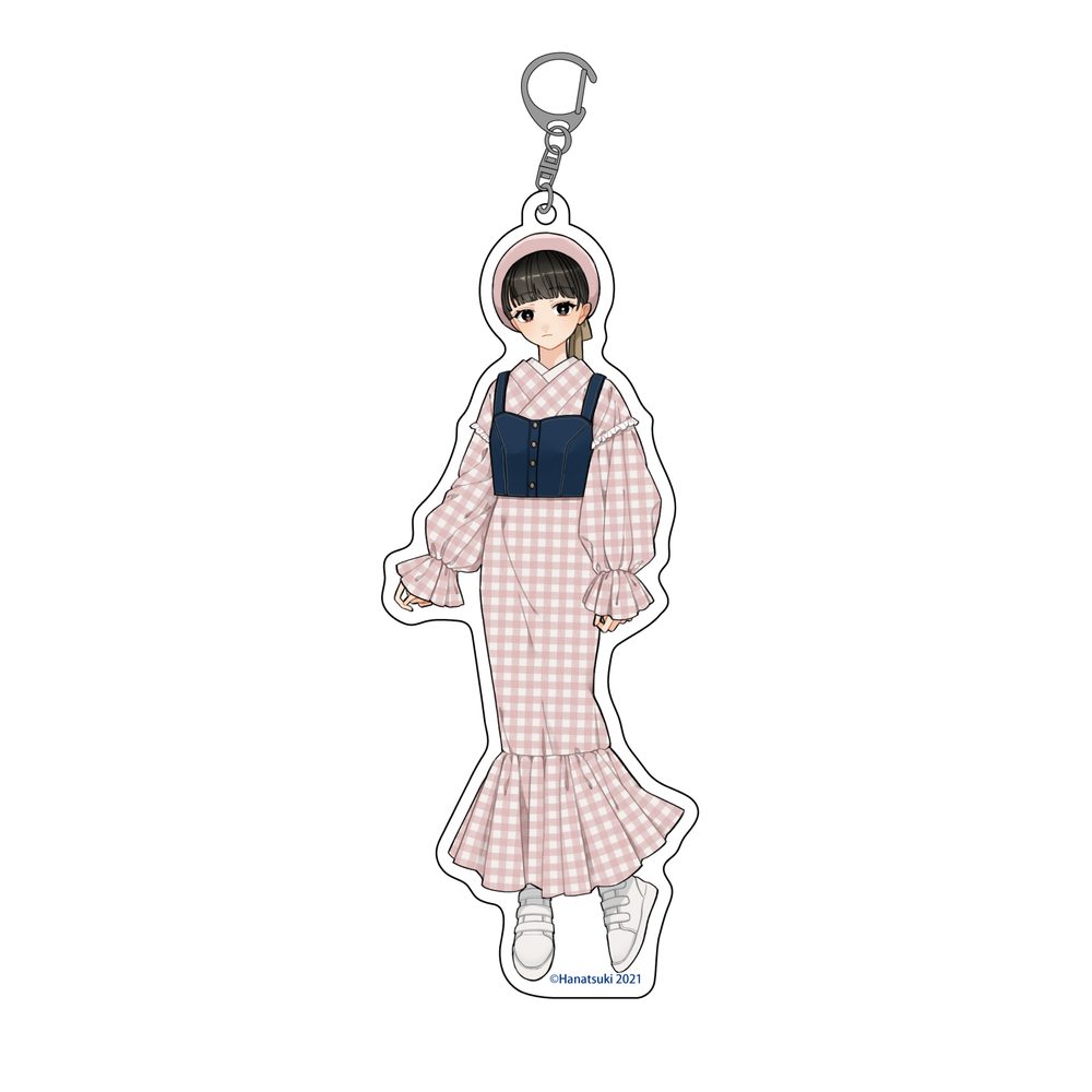 現代創作和服 花月作品集 アクリルキーホルダー D ("Gendai Sousaku Wafuku Hanatsuki Art Works" Acrylic Key Chain D)
