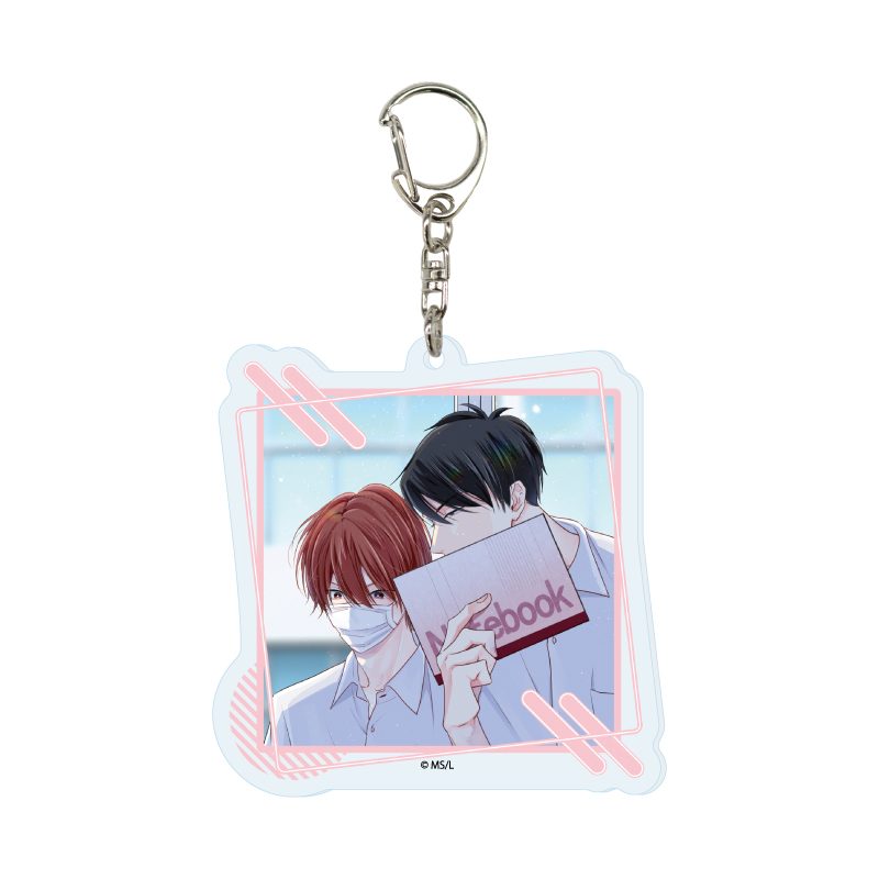 アクリルキーホルダー マスク男子は恋したくないのに 05 才川綴&佐山圭悟(公式イラスト) (Acrylic Key Chain "Mask Danshi: This Shouldn't Lead to Love" 05 Saikawa Tsuzuru & Sayama Keigo (Official Illustration))