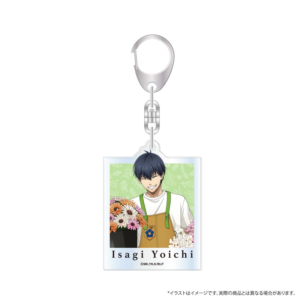 ブルーロック アクリルキーホルダー 潔世一(お花屋さん) ("Blue Lock" Acrylic Key Chain Isagi Yoichi (Florist))