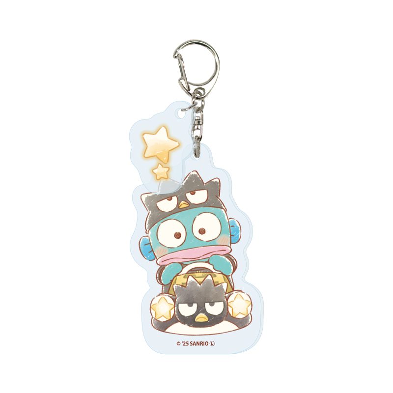 パーツ付きアクリルキーホルダー はぴだんぶい 19 ハンギョドン(グラフアートイラスト) (Acrylic Key Chain with Parts HAPIDANBUI 19 Hangyodon (Graff Art Illustration))