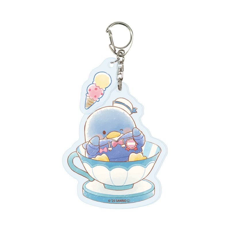 パーツ付きアクリルキーホルダー はぴだんぶい 21 タキシードサム(グラフアートイラスト) (Acrylic Key Chain with Parts HAPIDANBUI 21 Tuxedosam (Graff Art Illustration))