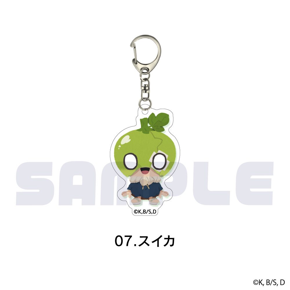 Dr.STONE アクリルキーホルダー 07 スイカ ("Dr. Stone" Acrylic Key Chain 07 Suika)