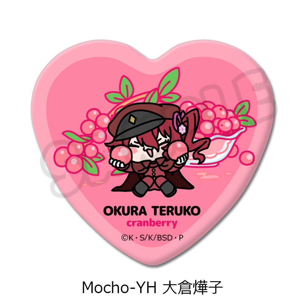 文豪ストレイドッグス 第7弾 ハート型缶バッジ Mocho-YH 大倉燁子 ("Bungo Stray Dogs" Vol. 7 Heart Can Badge Mocho-YH Okura Teruko)