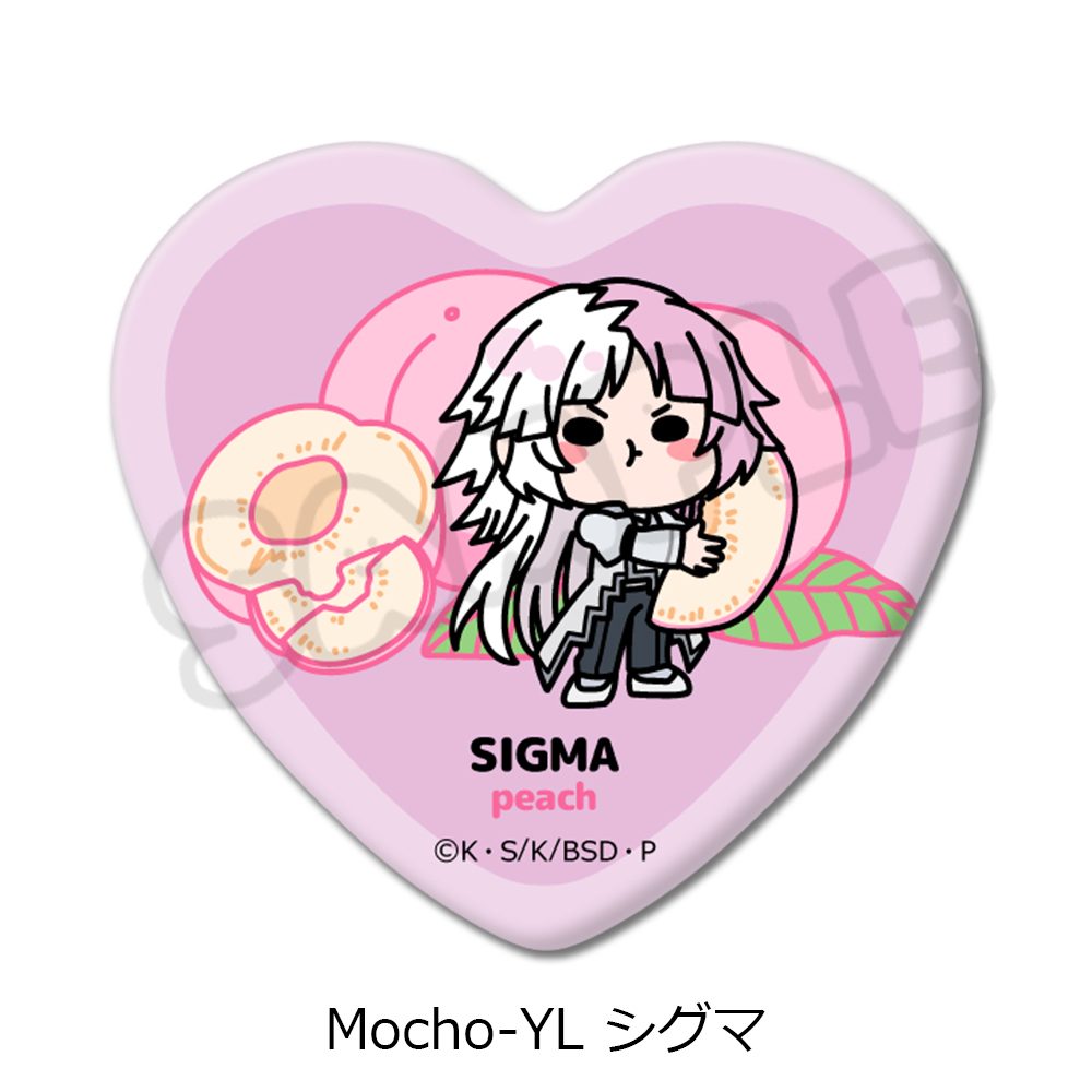 文豪ストレイドッグス 第7弾 ハート型缶バッジ Mocho-YL シグマ ("Bungo Stray Dogs" Vol. 7 Heart Can Badge Mocho-YL Sigma)