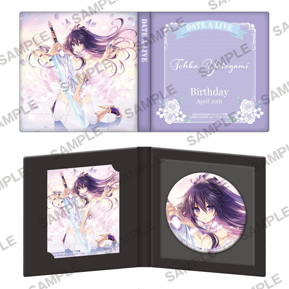 デート・ア・ライブ 十香バースデー2026 缶バッジ&アクリルカードセット ("Date A Live" Tohka Birthday 2026 Can Badge & Acrylic Card Set)