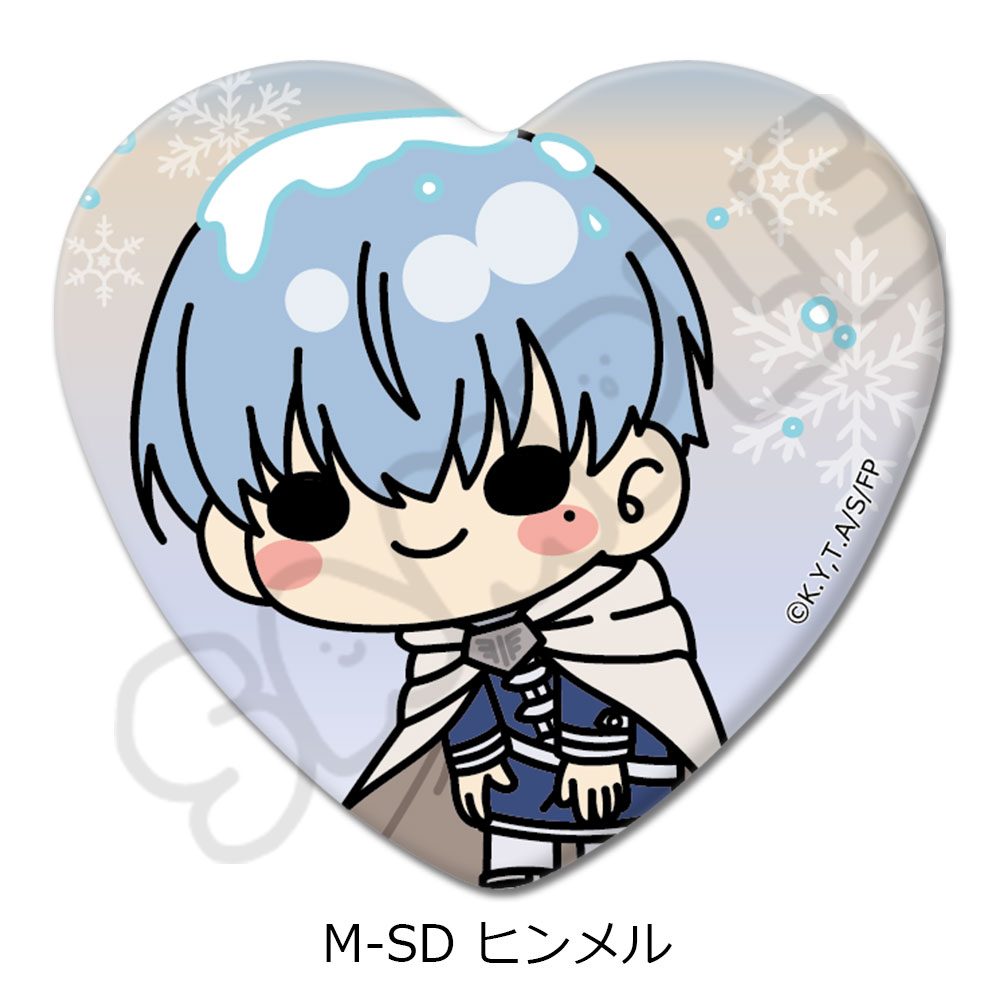 葬送のフリーレン 第2弾 ハート型缶バッジ M-SD ヒンメル ("Frieren: Beyond Journey's End" Vol. 2 Heart Can Badge M-SD Himmel)