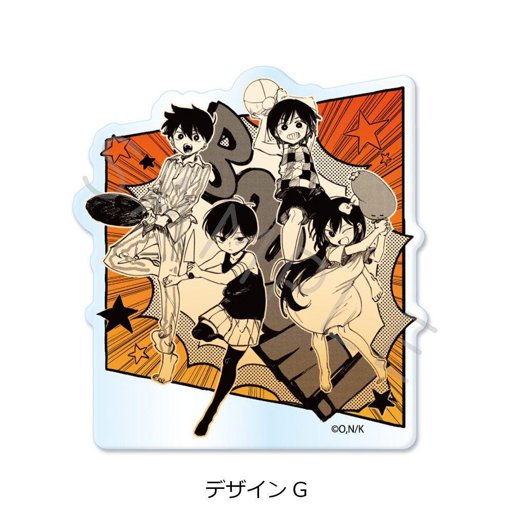 OMORI 3wayアクリルバッジ デザインG ("OMORI" 3 Way Acrylic Badge Design G)