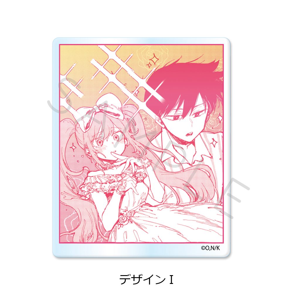OMORI 3wayアクリルバッジ デザインI ("OMORI" 3 Way Acrylic Badge Design I)