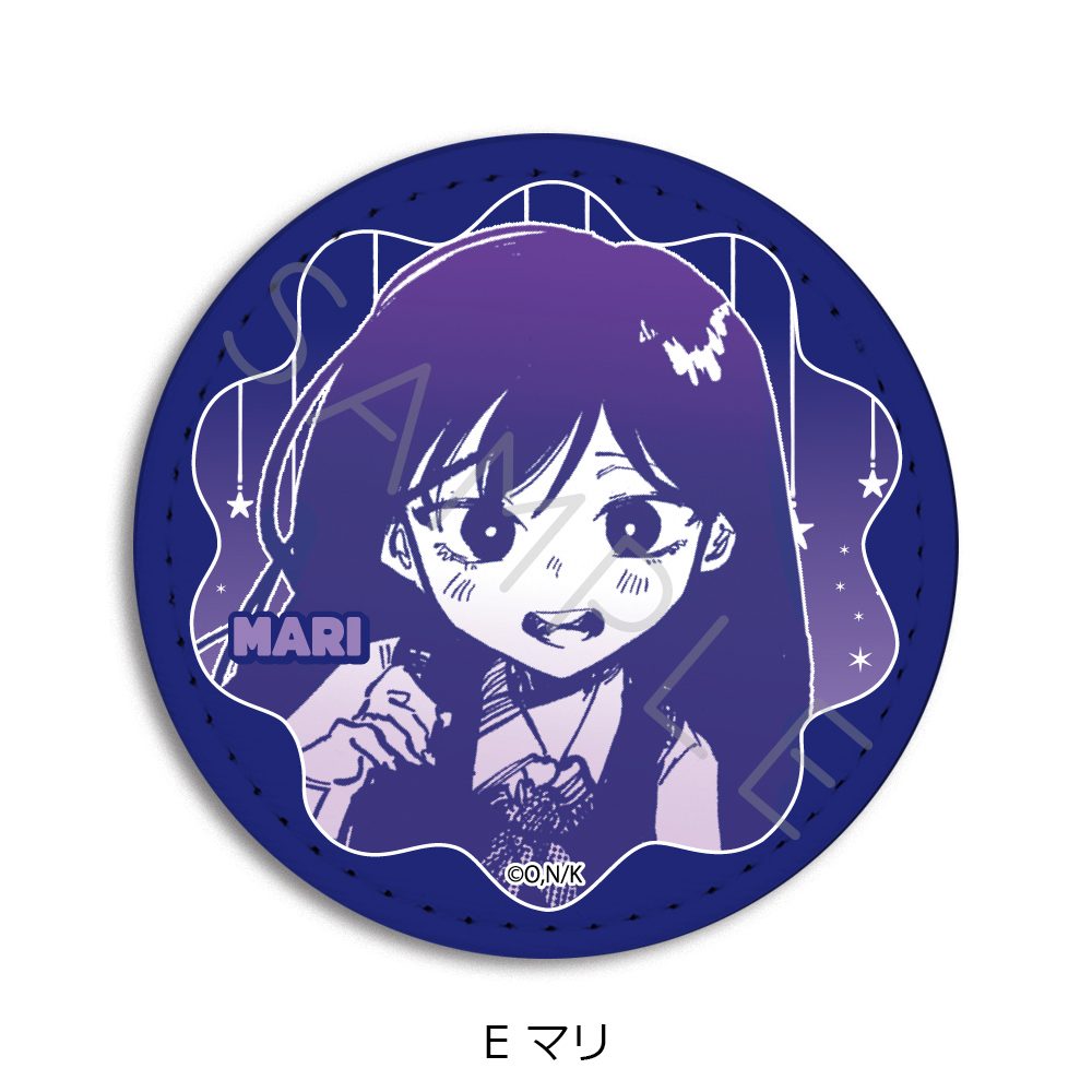 OMORI レザーバッジ(丸形) E マリ ("OMORI" Leather Badge (Round) E Mari)