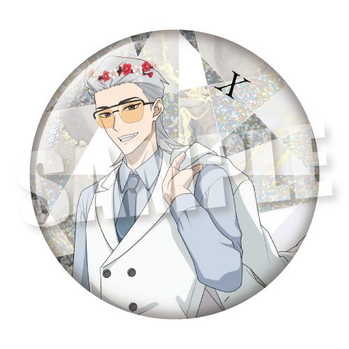TO BE HERO X BIGホログラム缶バッジ FLOWER CROWN Ver. X ("To Be Hero X" Big Hologram Can Badge Flower Crown Ver. X)