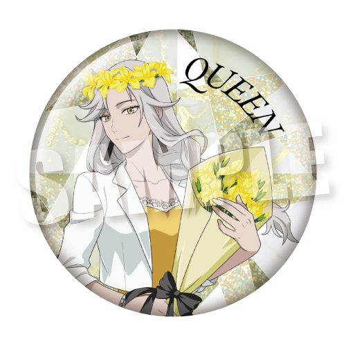TO BE HERO X BIGホログラム缶バッジ FLOWER CROWN Ver. クイーン ("To Be Hero X" Big Hologram Can Badge Flower Crown Ver. Queen)