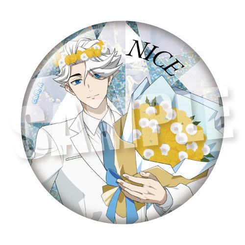 TO BE HERO X BIGホログラム缶バッジ FLOWER CROWN Ver. ナイス ("To Be Hero X" Big Hologram Can Badge Flower Crown Ver. Nice)