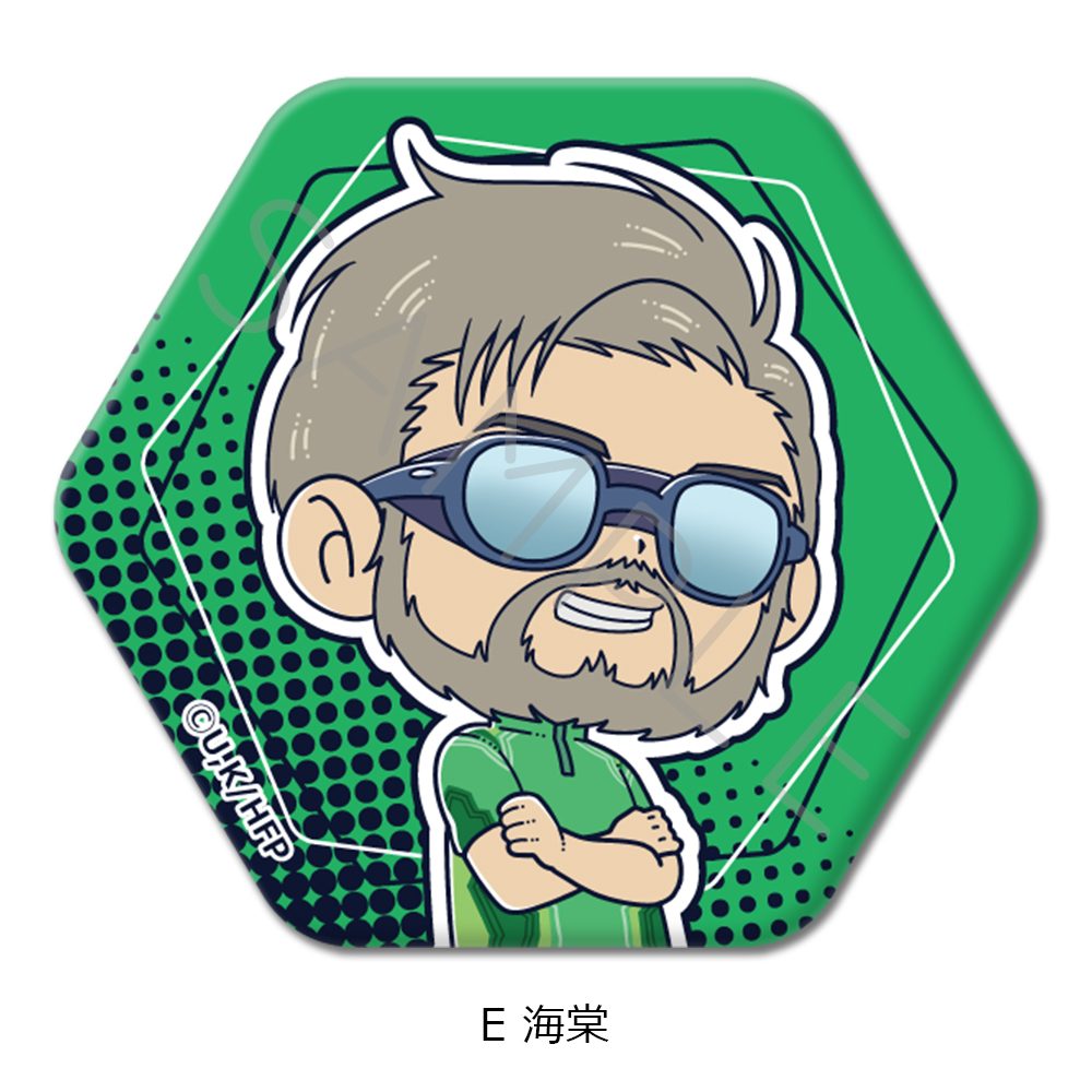 ひゃくえむ。 六角形缶バッジ E 海棠 ("100 Meters" Hexagonal Can Badge E Kaido)