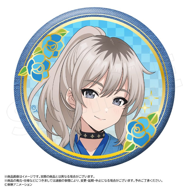 ガールズバンドクライ 描き下ろし和装デニムVer. BIG箔押し缶バッジ B 河原木桃香 ("Girls Band Cry" Original Illustration Kimono Denim Ver. Big Gilding Can Badge B Kawaragi Momoka)