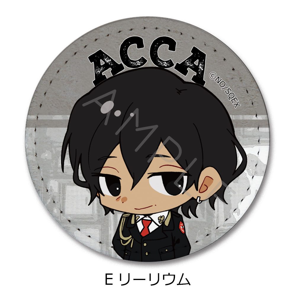 ACCA13区監察課 レザーバッジ(丸形) E リーリウム ("ACCA: 13-Territory Inspection Dept." Leather Badge (Round) E Lilium)