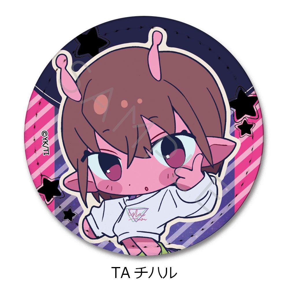 銀河特急 ミルキー☆サブウェイ レザーバッジ(丸形) ちぽっけ TA チハル ("MILKY SUBWAY THE GALACTIC LIMITED EXPRESS" Leather Badge (Round) Chipokke TA Chiharu)