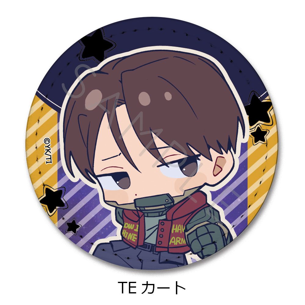 銀河特急 ミルキー☆サブウェイ レザーバッジ(丸形) ちぽっけ TE カート ("MILKY SUBWAY THE GALACTIC LIMITED EXPRESS" Leather Badge (Round) Chipokke TE Kurt)
