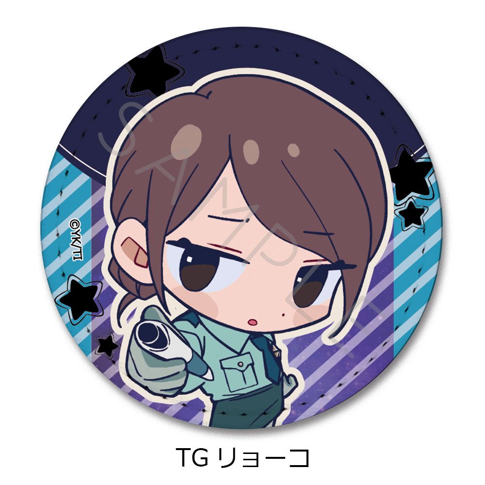 銀河特急 ミルキー☆サブウェイ レザーバッジ(丸形) ちぽっけ TG リョーコ ("MILKY SUBWAY THE GALACTIC LIMITED EXPRESS" Leather Badge (Round) Chipokke TG Ryoko)