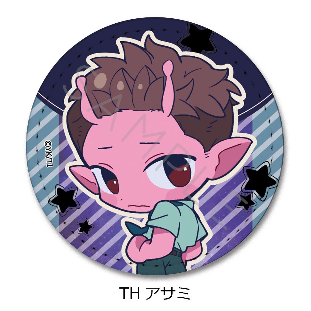 銀河特急 ミルキー☆サブウェイ レザーバッジ(丸形) ちぽっけ TH アサミ ("MILKY SUBWAY THE GALACTIC LIMITED EXPRESS" Leather Badge (Round) Chipokke TH Asami)