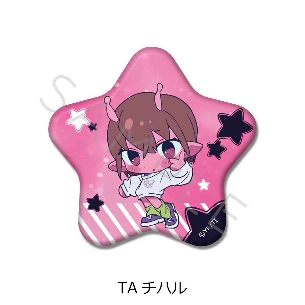銀河特急 ミルキー☆サブウェイ 星型缶バッジ ちぽっけ TA チハル ("MILKY SUBWAY THE GALACTIC LIMITED EXPRESS" Star Can Badge Chipokke TA Chiharu)