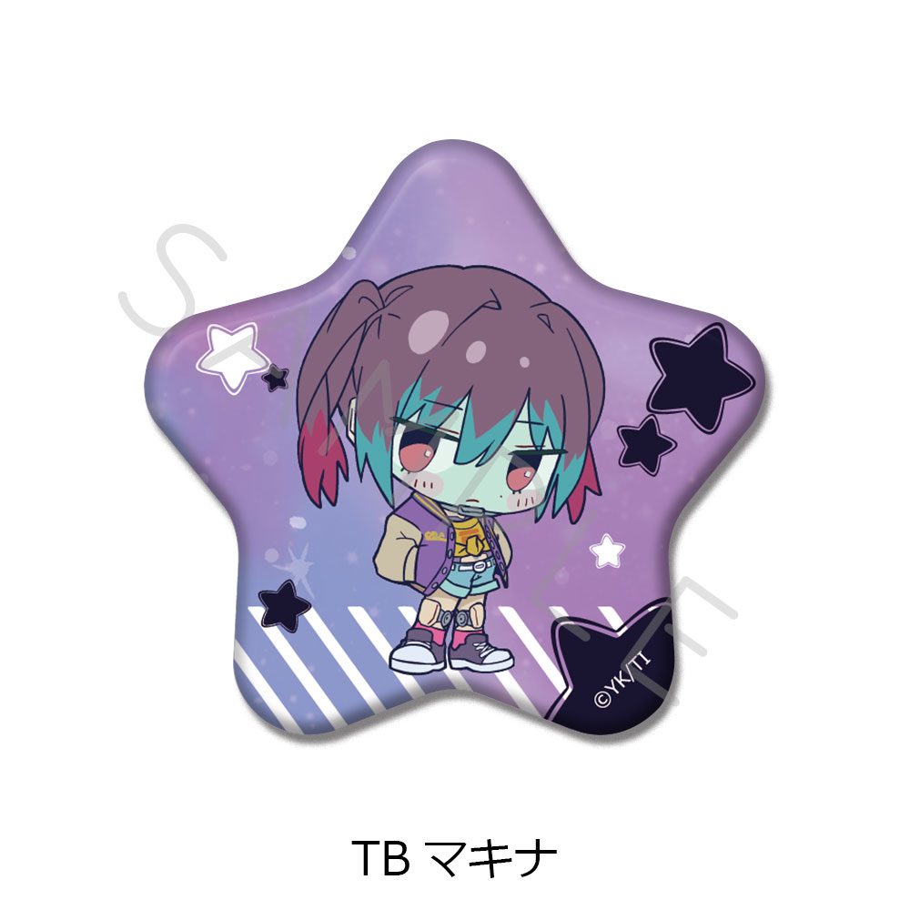 銀河特急 ミルキー☆サブウェイ 星型缶バッジ ちぽっけ TB マキナ ("MILKY SUBWAY THE GALACTIC LIMITED EXPRESS" Star Can Badge Chipokke TB Makina)