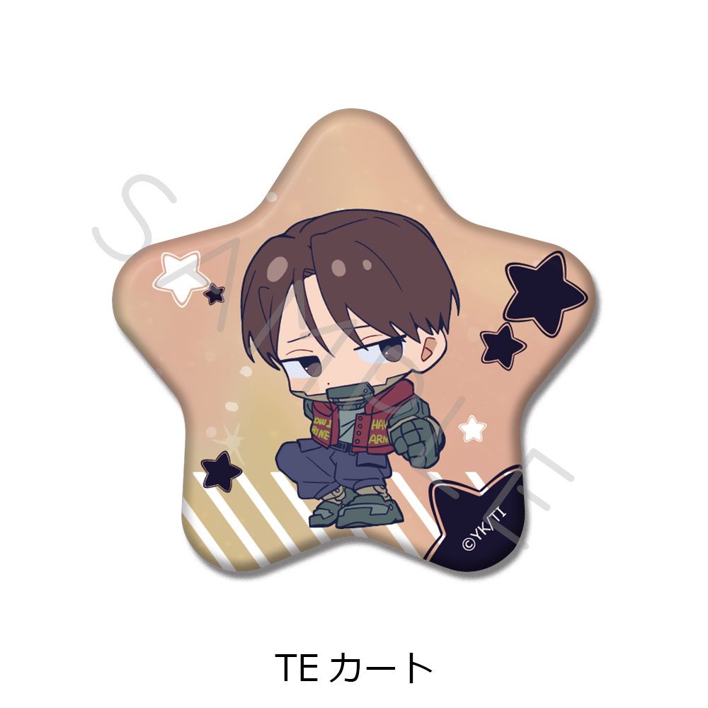 銀河特急 ミルキー☆サブウェイ 星型缶バッジ ちぽっけ TE カート ("MILKY SUBWAY THE GALACTIC LIMITED EXPRESS" Star Can Badge Chipokke TE Kurt)