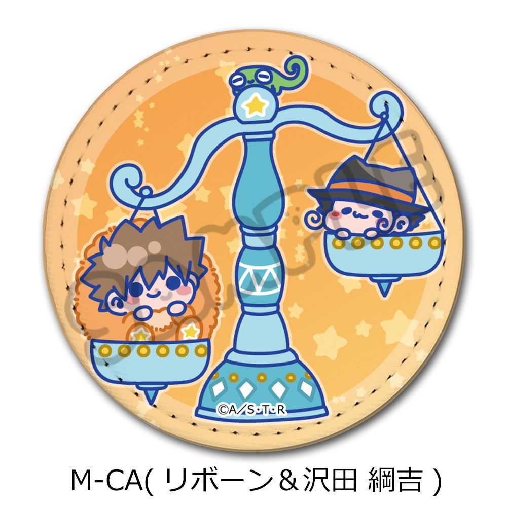 家庭教師ヒットマンREBORN! 第5弾 レザーバッジ(丸形) M-CA リボーン&沢田綱吉 ("Reborn!" Vol. 5 Leather Badge (Round) M-CA Reborn & Sawada Tsunayoshi)