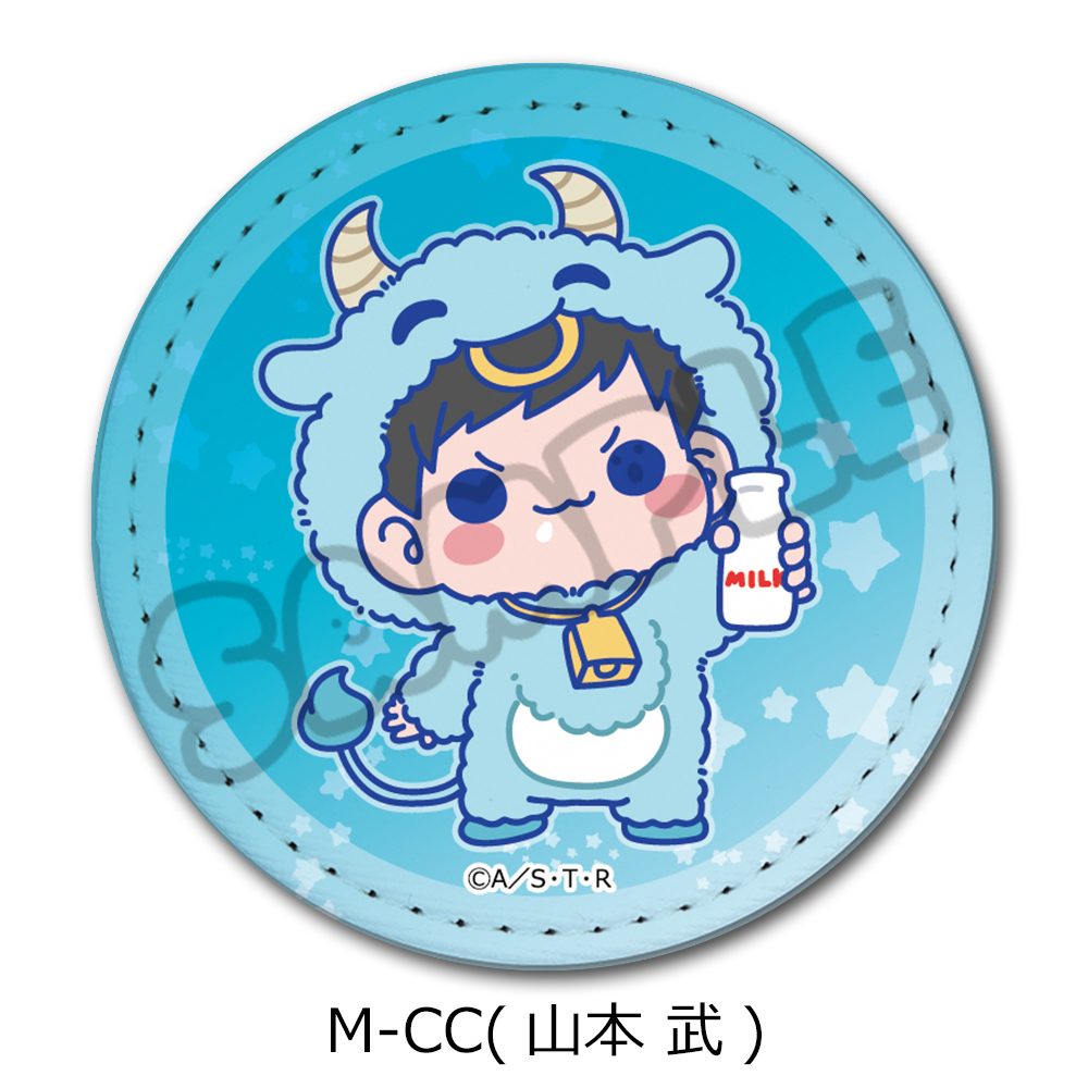 家庭教師ヒットマンREBORN! 第5弾 レザーバッジ(丸形) M-CC 山本武 ("Reborn!" Vol. 5 Leather Badge (Round) M-CC Yamamoto Takeshi)