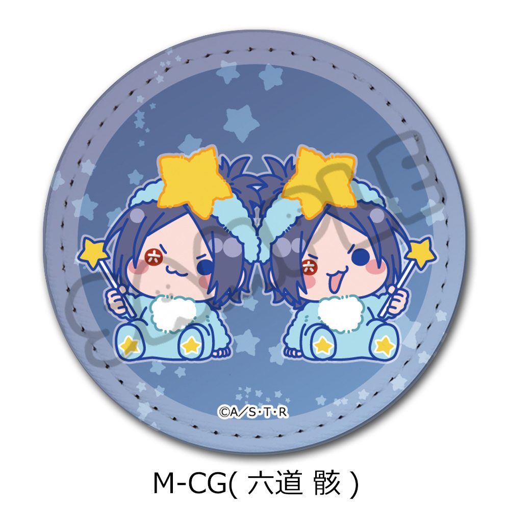 家庭教師ヒットマンREBORN! 第5弾 レザーバッジ(丸形) M-CG 六道骸 ("Reborn!" Vol. 5 Leather Badge (Round) M-CG Rokudo Mukuro)