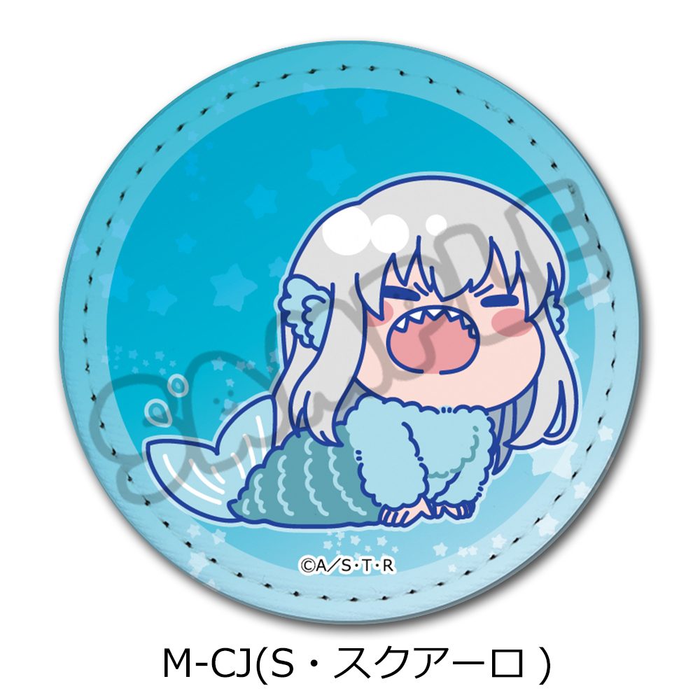 家庭教師ヒットマンREBORN! 第5弾 レザーバッジ(丸形) M-CJ S・スクアーロ ("Reborn!" Vol. 5 Leather Badge (Round) M-CJ S. Squalo)