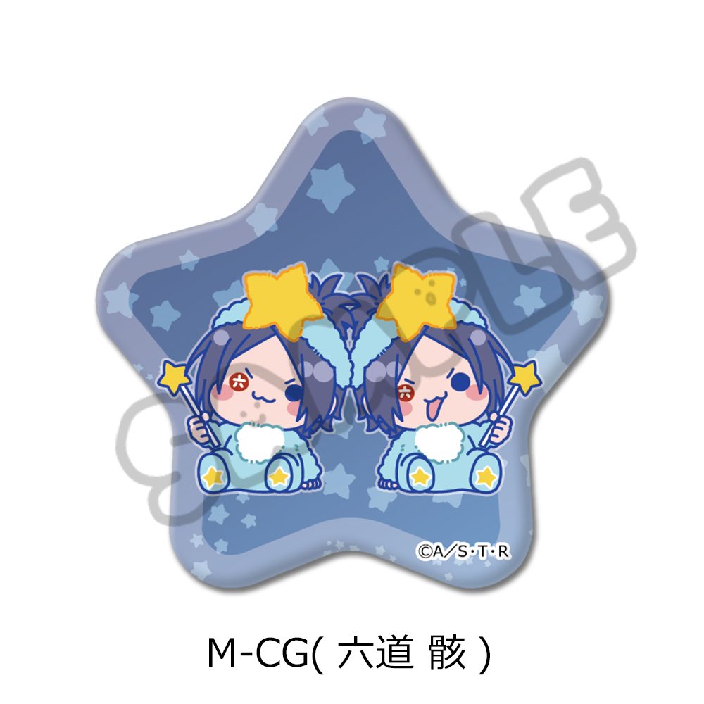 家庭教師ヒットマンREBORN! 第5弾 星形缶バッジ M-CG 六道骸 ("Reborn!" Vol. 5 Star Can Badge M-CG Rokudo Mukuro)