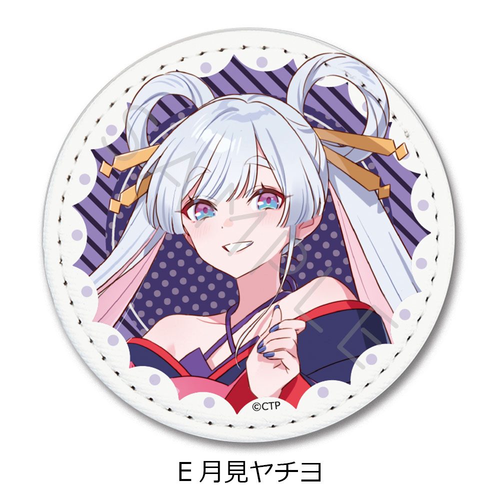 超かぐや姫! レザーバッジ E 月見ヤチヨ ("Cosmic Princess Kaguya!" Leather Badge E Runami Yachiyo)