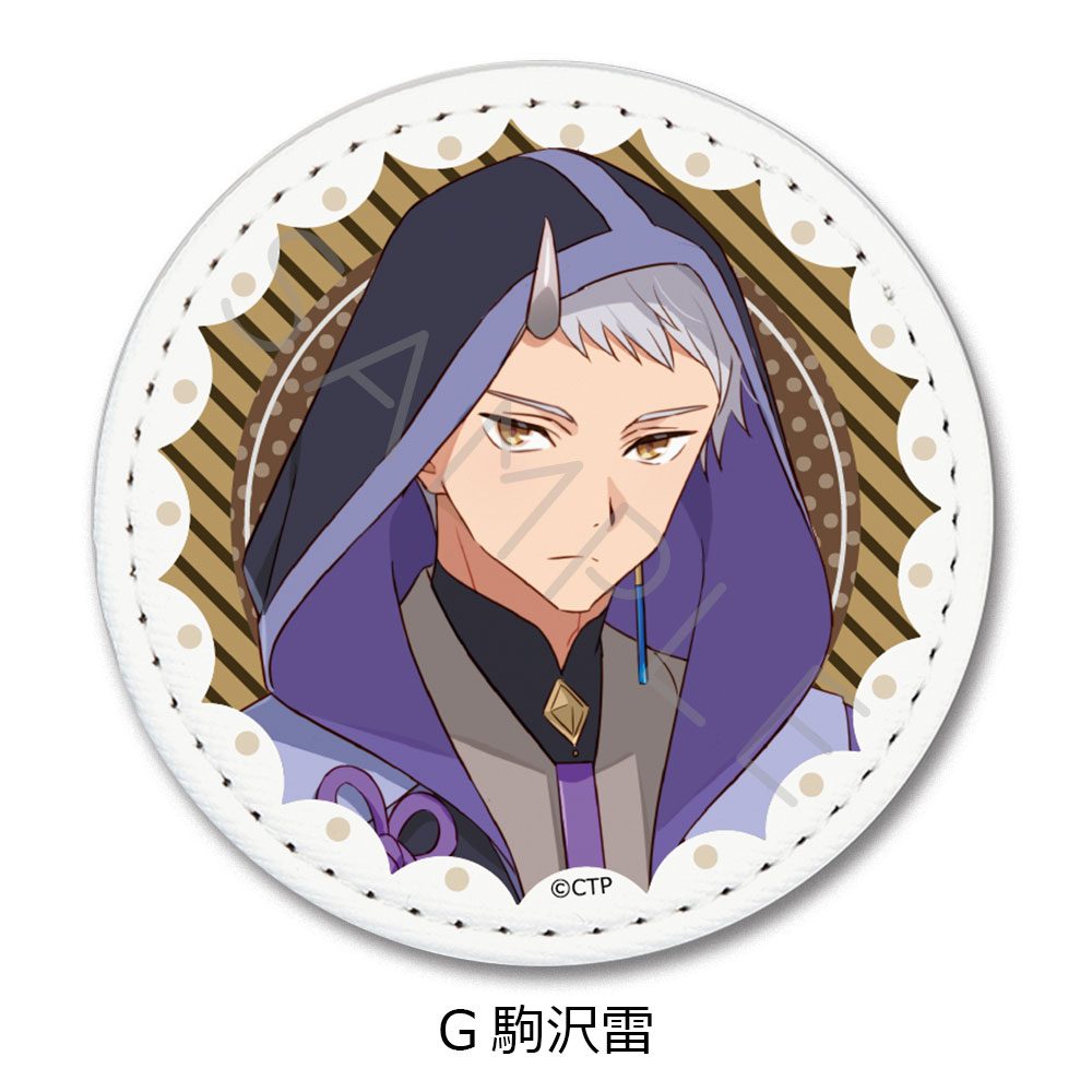 超かぐや姫! レザーバッジ G 駒沢雷 ("Cosmic Princess Kaguya!" Leather Badge G Komazawa Rai)