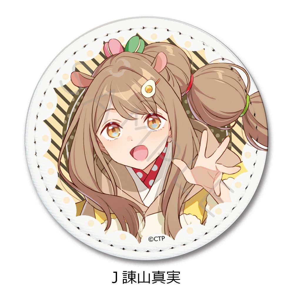 超かぐや姫! レザーバッジ J 諌山真実 ("Cosmic Princess Kaguya!" Leather Badge J Isayama Mami)
