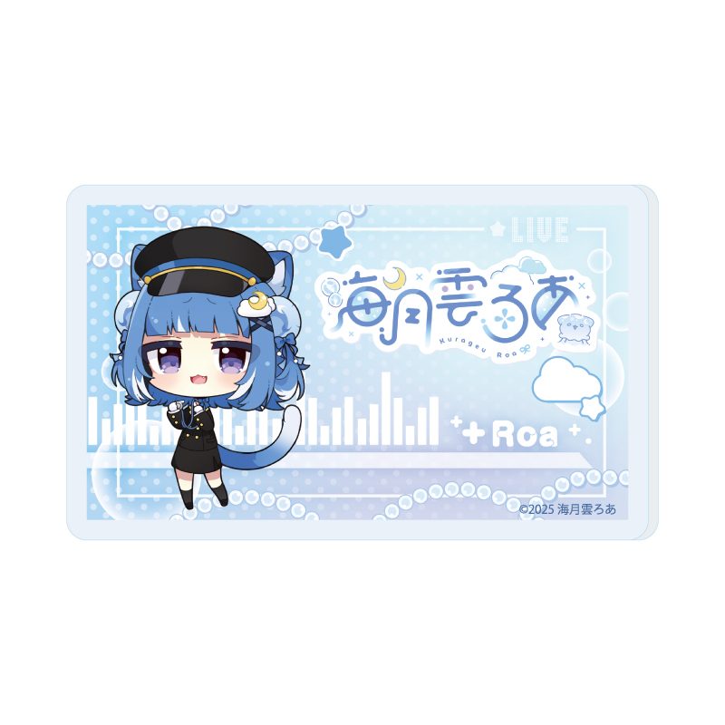 おなまえアクリルプレートバッジ 海月雲ろあ 02 海月雲ろあ 駅員衣装Ver. B(描き下ろしイラスト) (Name Acrylic Plate Badge Kurageu Roa 02 Kurageu Roa Station Staff Costume Ver. B (Original Illustration))